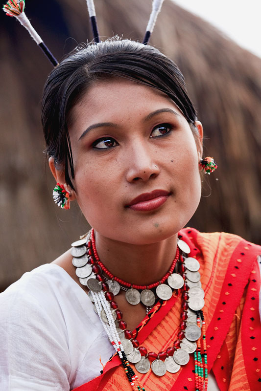  Young woman of the Dimasa naga clan